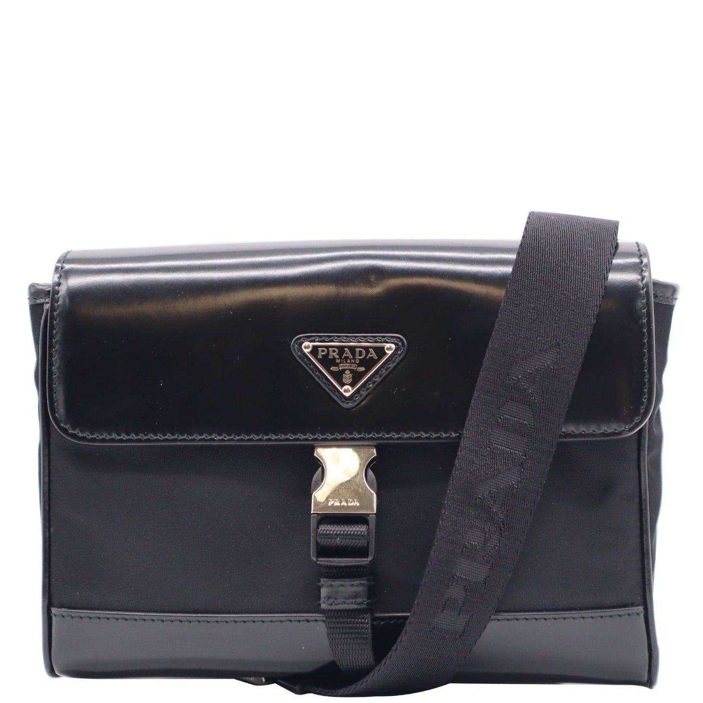 Re Shoulder Bag Leather Nylon