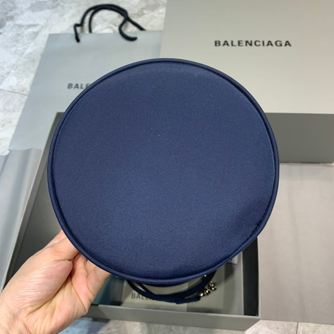 Balen Le Cagole Metop Qualityum Bag In Blue Bucket Bucket Bag 176In45Cm 8912
