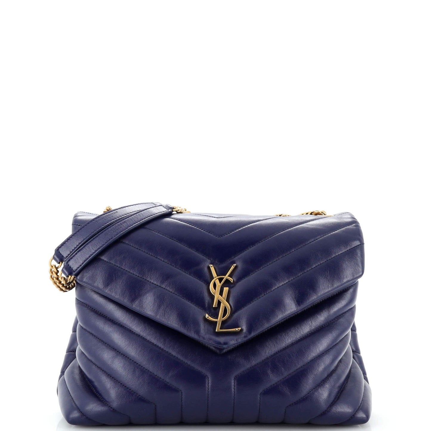 YSL Saint Laurent Saint Laurent Trending Loulou Shoulder Bag Chevron Leather Matelasse Leather Medium
