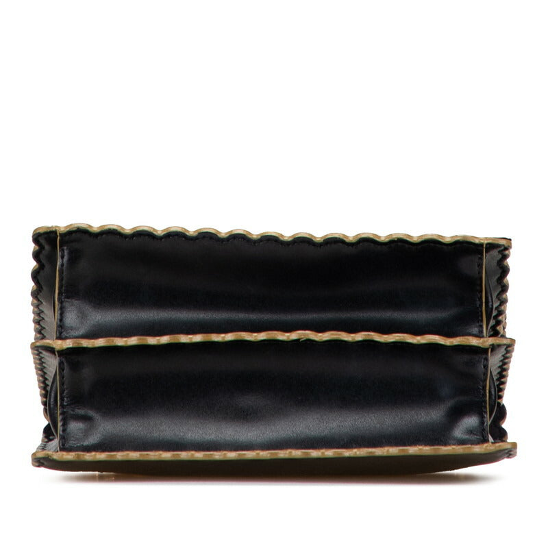 Fendi Kan Calf Shoulder Bag Leather Calf Leather