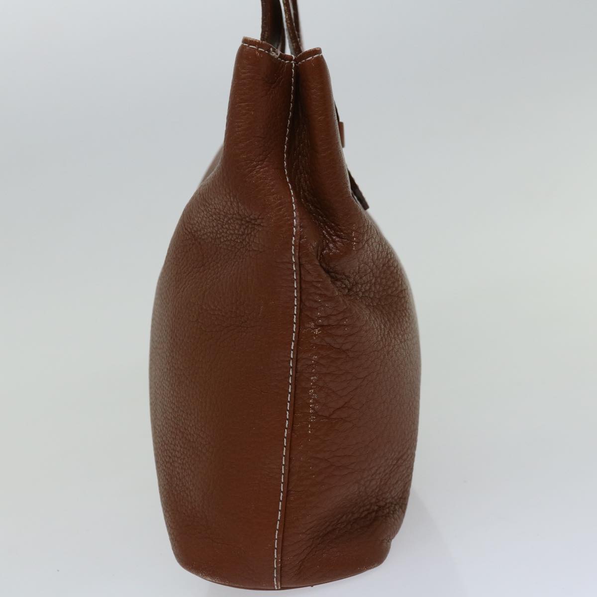 Burberry Luxury ss Hand Bag Auth Bs12032 Leather Brown Travel Bag
