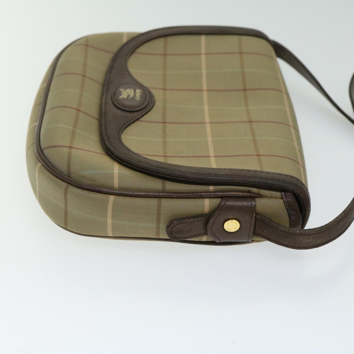 Burberry Luxury ss Nova Check Shoulder Bag Auth Bs12210 Canvas Beige