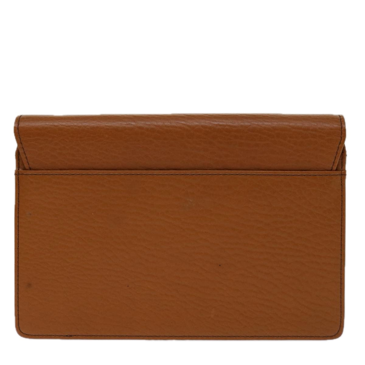 Burberry Luxury ss Clutch Bag Auth Bs12584 Leather Brown