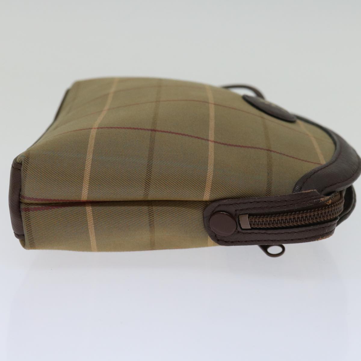 Burberry Luxury ss Nova Check Clutch Bag Auth Bs12794 Canvas Beige