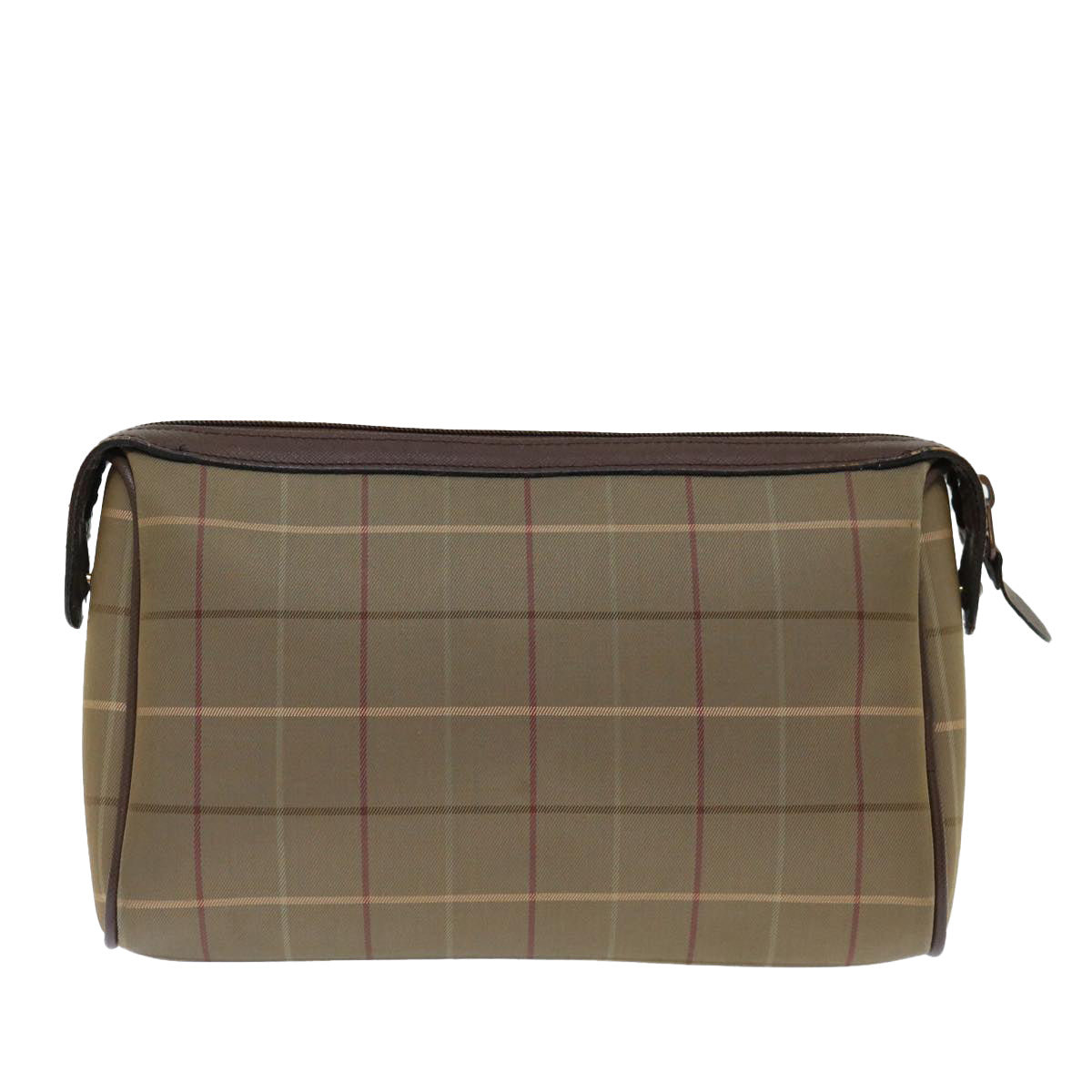 Burberry Luxury ss Nova Check Clutch Bag Auth Bs13367 Canvas Brown