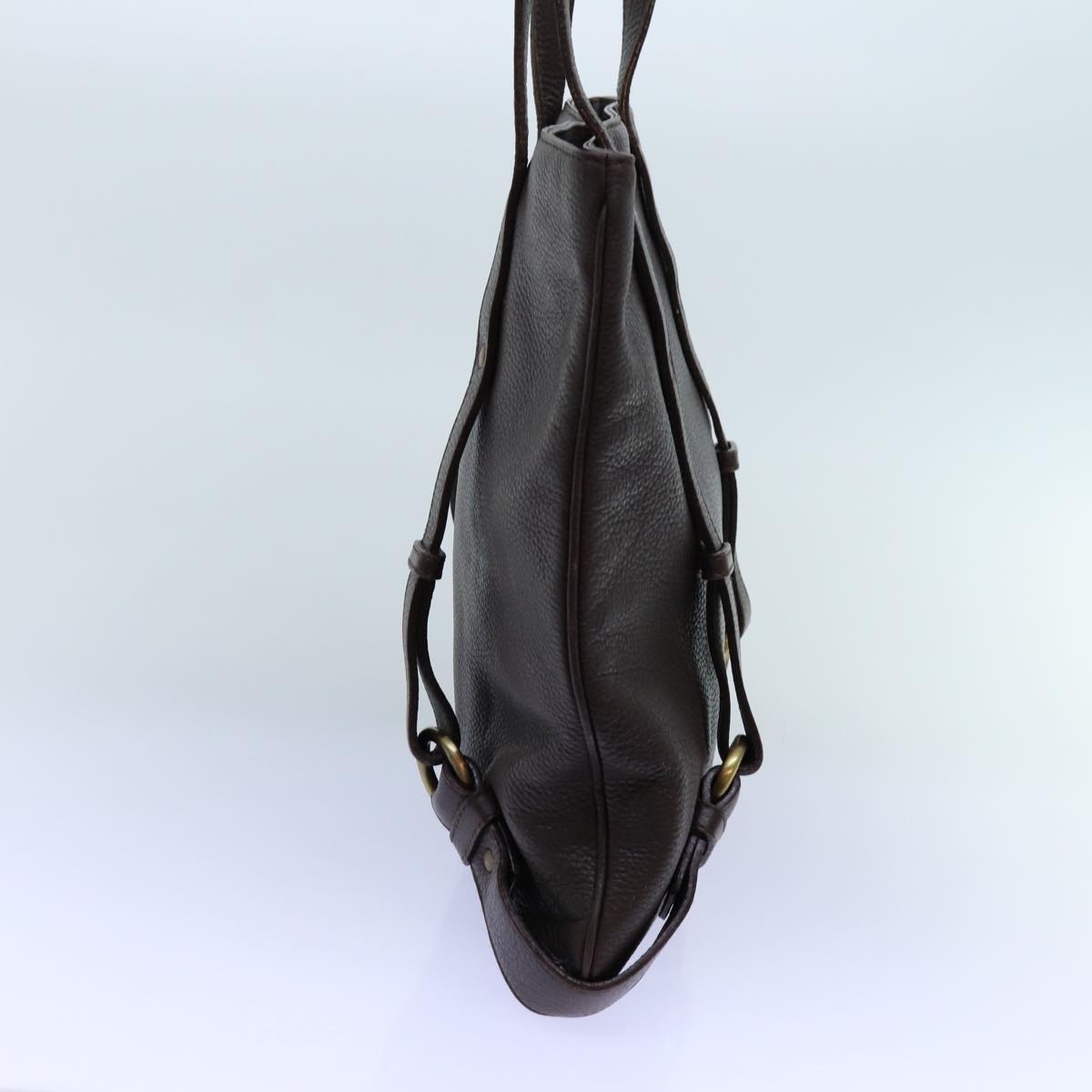 Burberry Luxury Tote Bag Auth Bs13779 Leather Brown