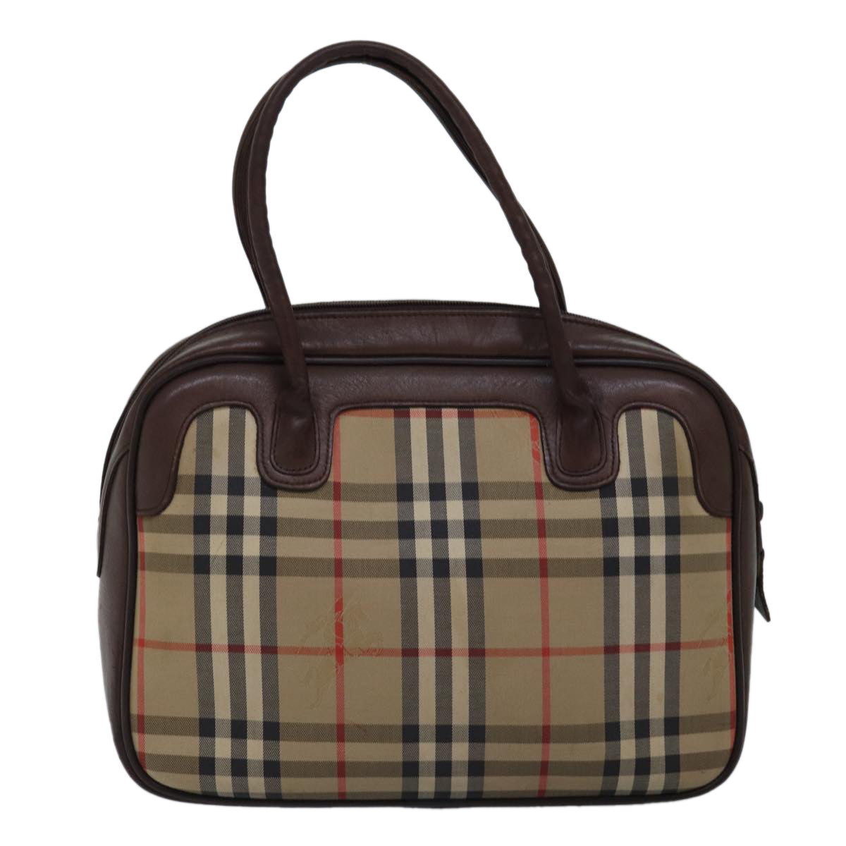 Burberry Luxury ss Nova Check Hand Bag Auth Bs14957 Canvas Beige Travel Bag