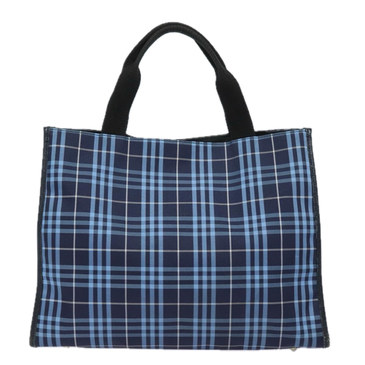 Burberry Luxury Nova Check Hand Bag Auth Bs15357 Nylon Blue Travel Bag