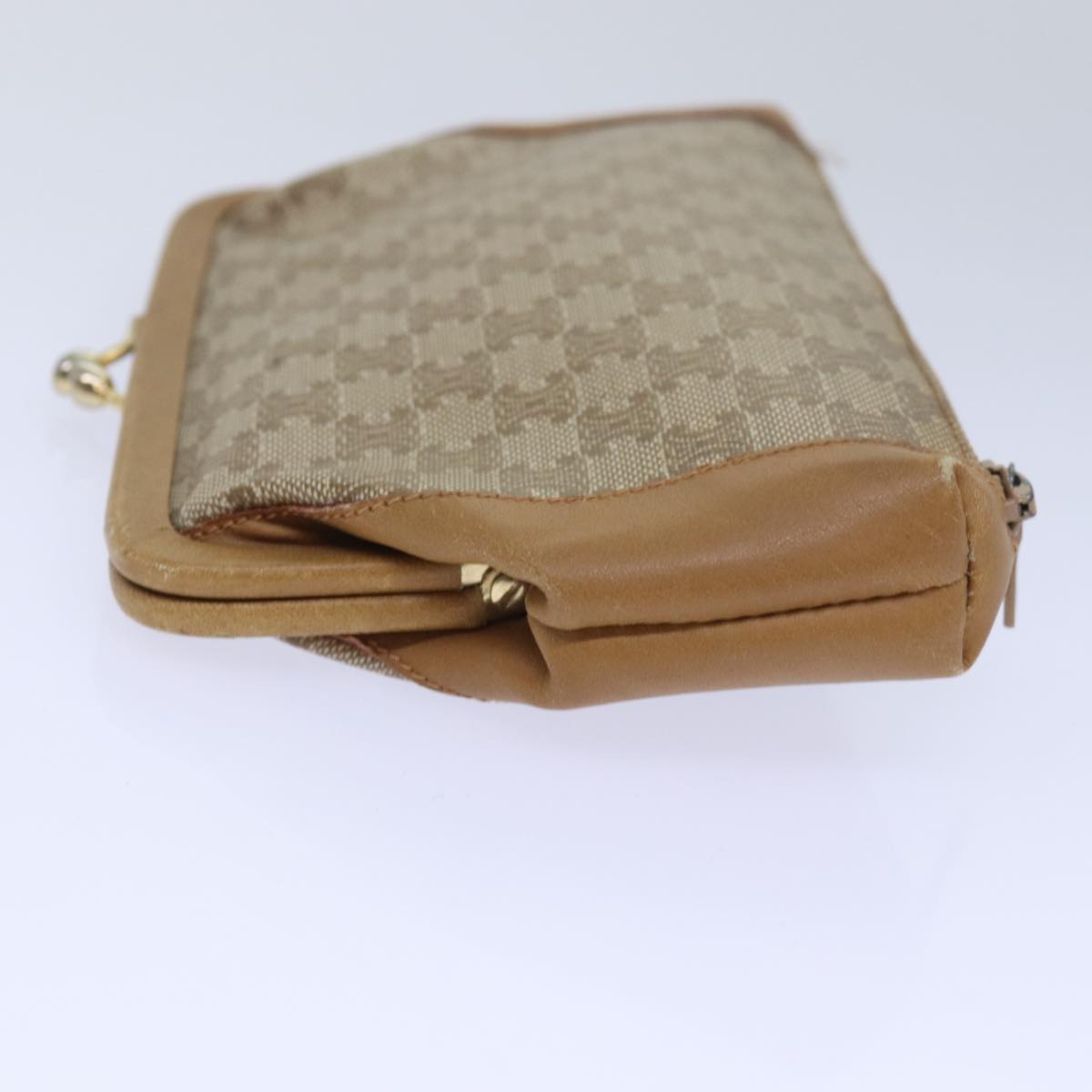 Luxury Macadam Pouch Handbag Canvas Beige Travel Bag