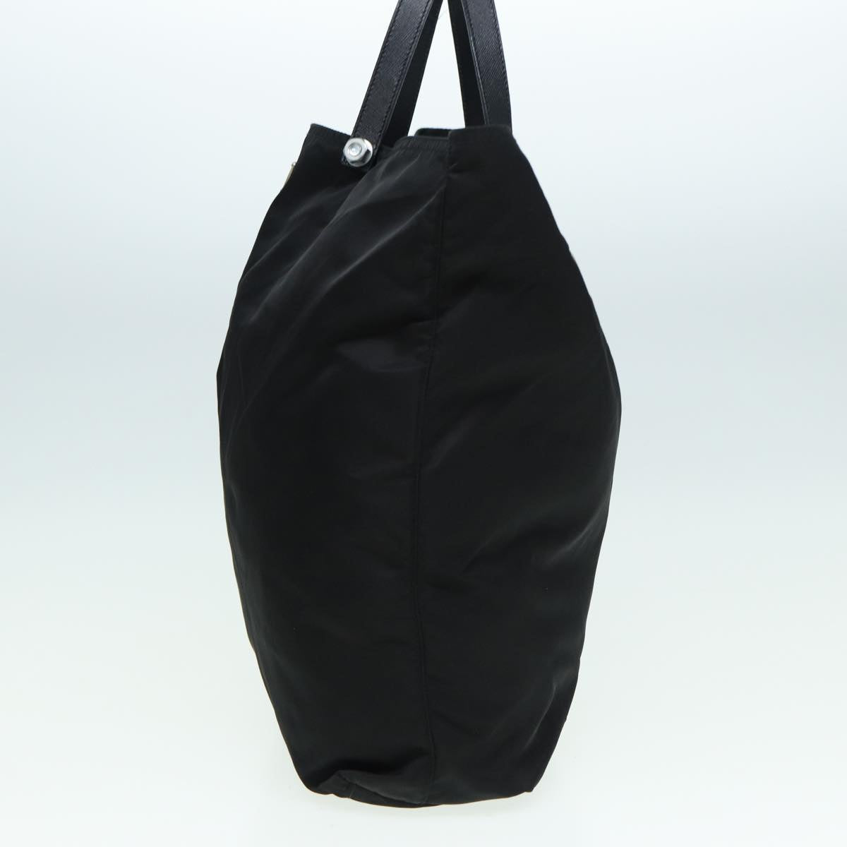 Prada Tote Bag Auth Nylon Black Black Auth Bs15995