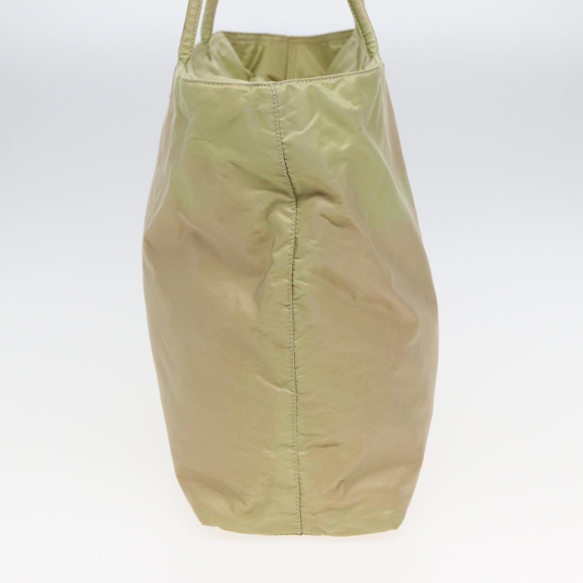 Prada Tote Bag Auth Nylon Beige Beige Auth Bs16147