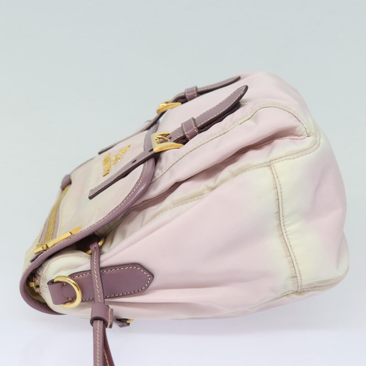 Prada Shoulder Bag Auth Nylon Pink Pink Auth Bs16348