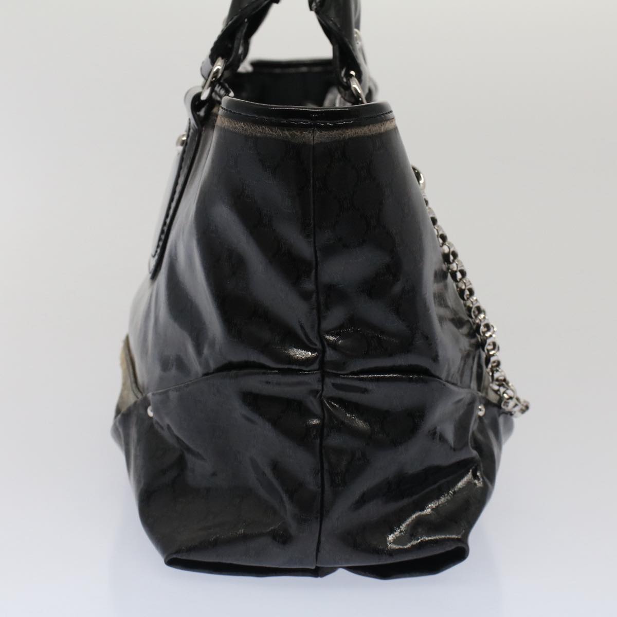 Luxury Hand Bag Coated Canvas Black Travel Bag