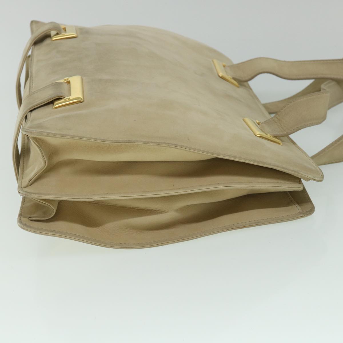 Luxury Shoulder Bag Suede Beige
