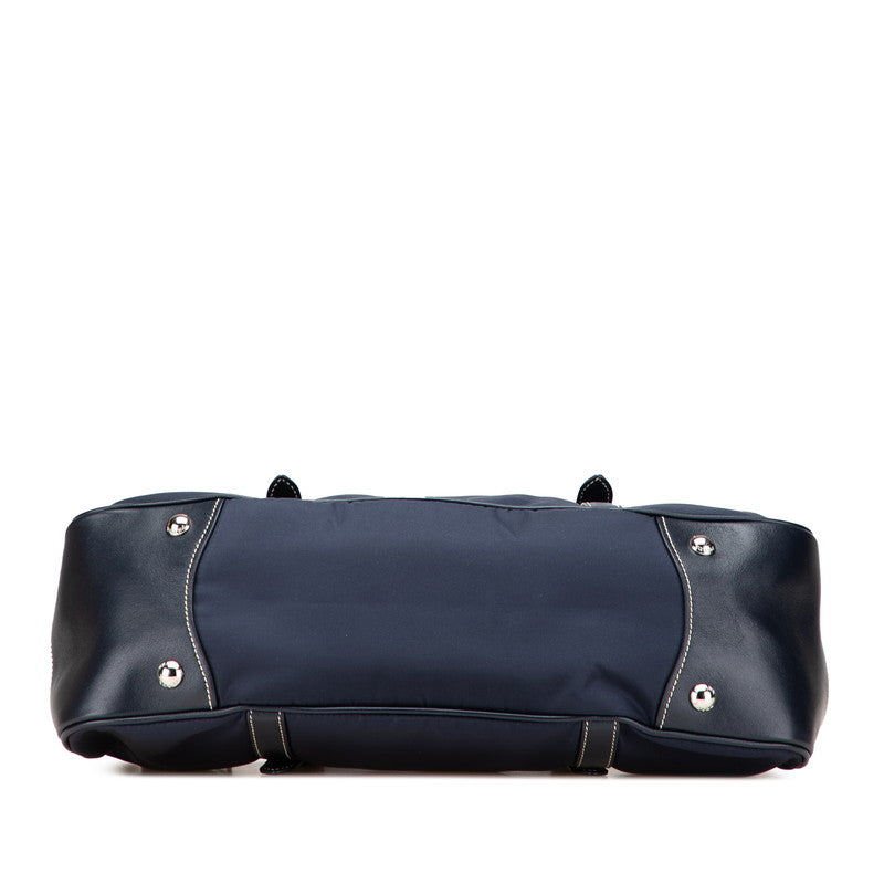 Prada 2Way Bag Leather Nylon Travel Bag 2