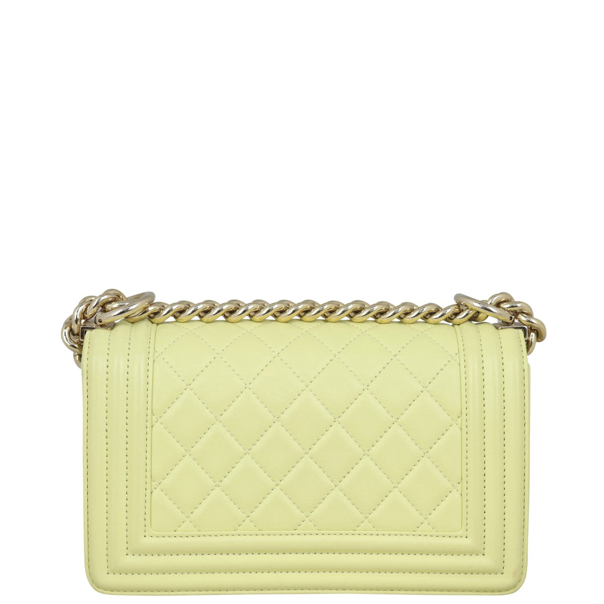 Chanel Boy Pale yellow Handbag Small