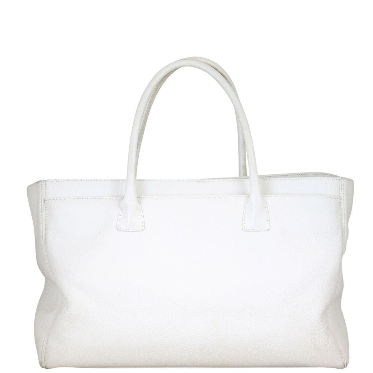 Chanel Cerf Tote White Large Tote Bag