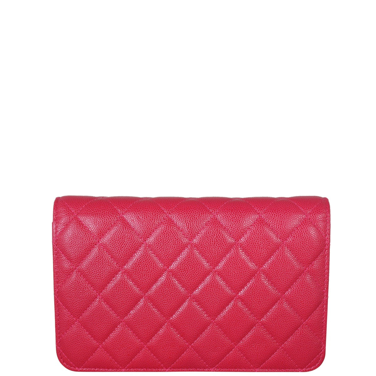Chanel Golden Class Wallet on Handbag Red