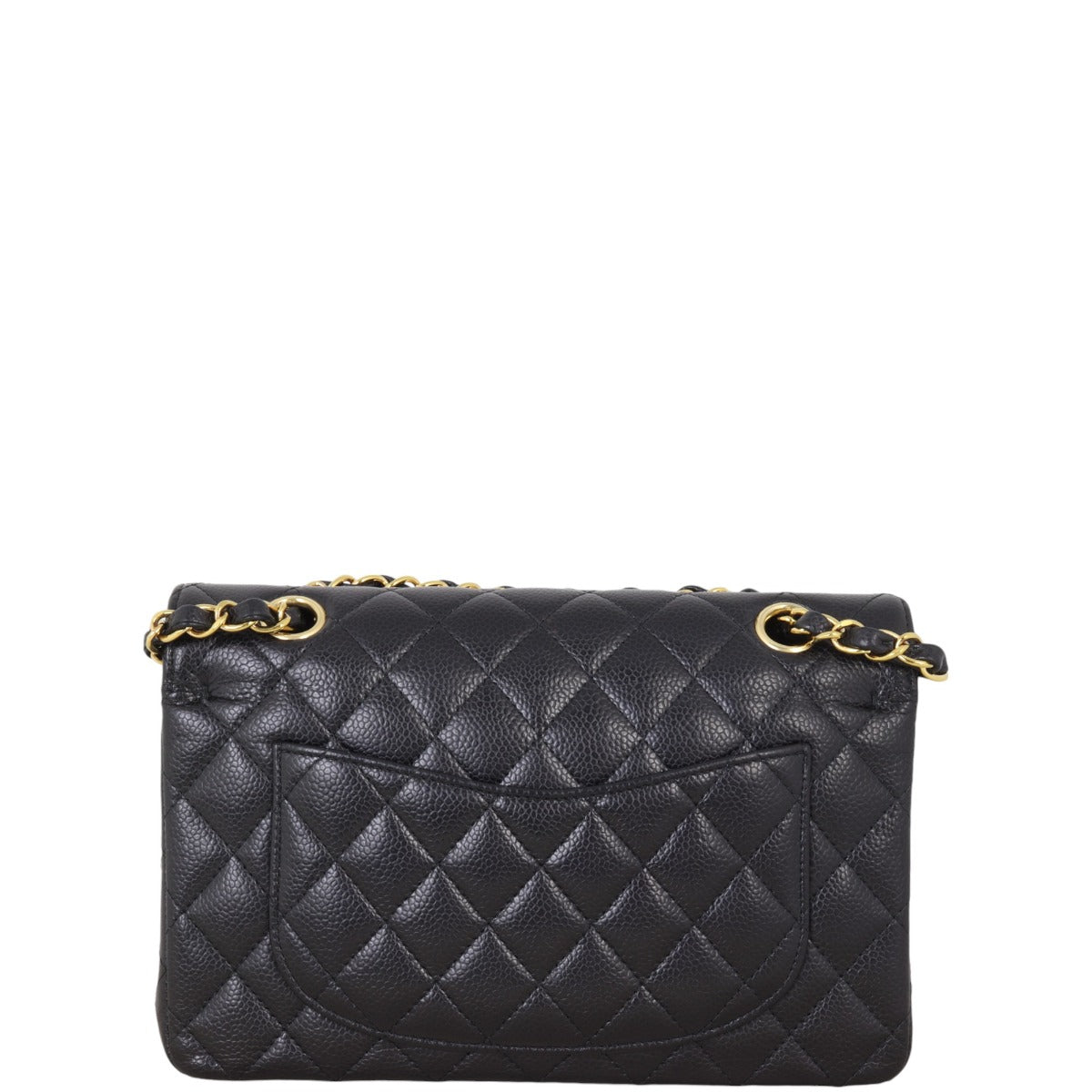 Chanel Classic Double Flap Caviar Handbag Quilted Black Shoulder Bag