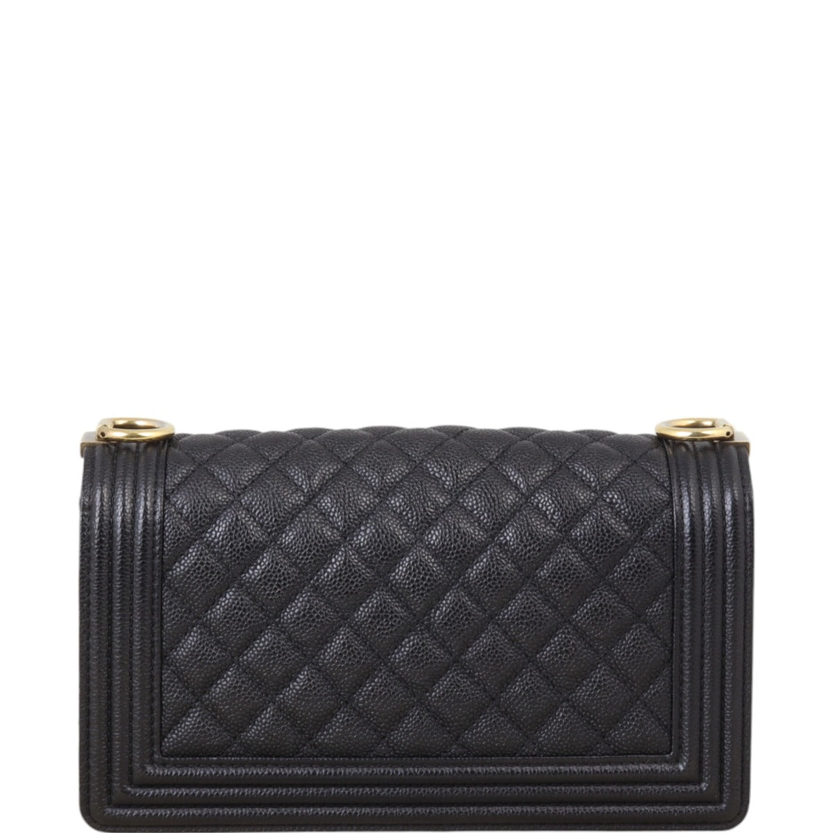 Chanel Boy Old Handbag Quilted Black Medium 03122024