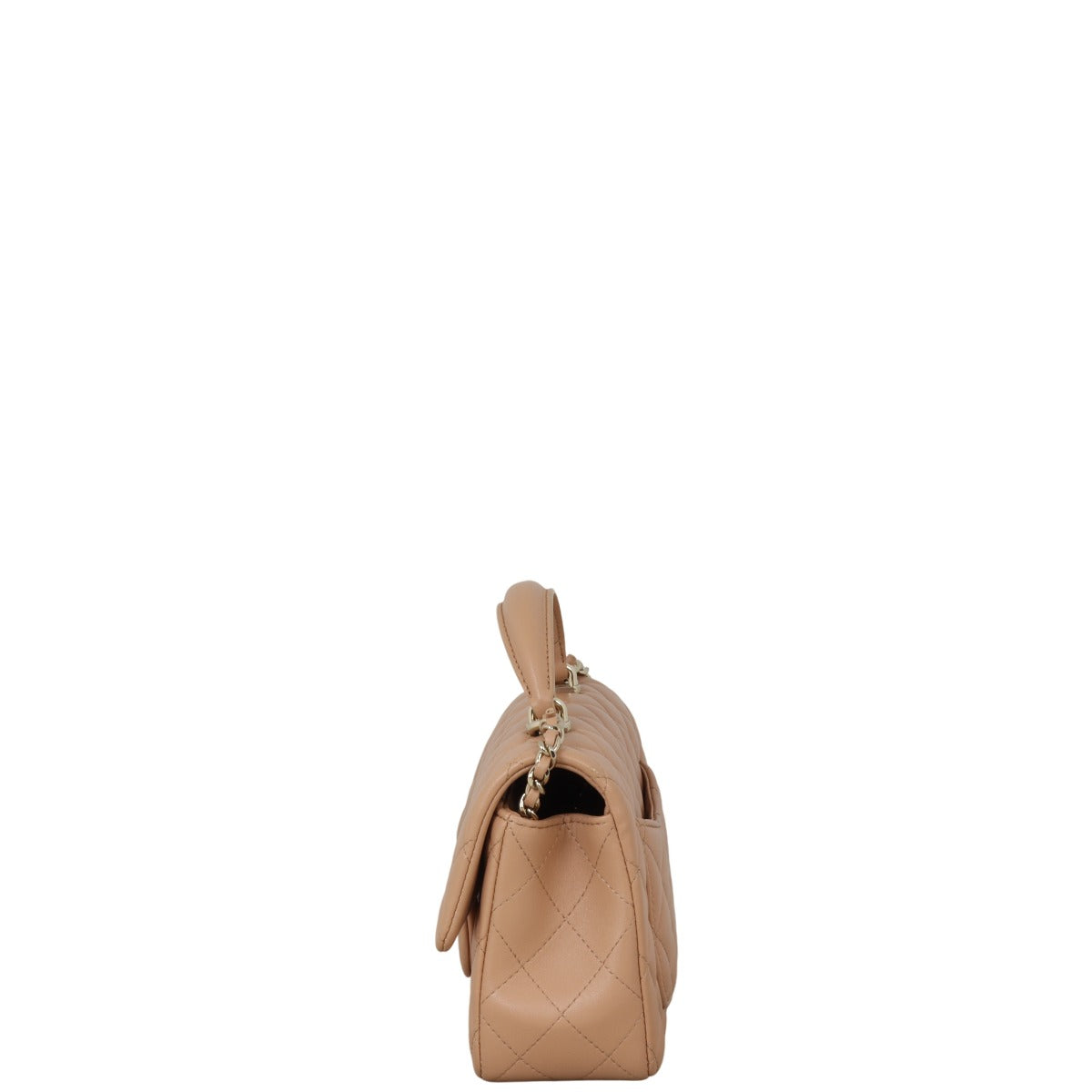 Chanel Classic Flap Rectangular Top Handle Lambskin Quilted Crossbody Bag