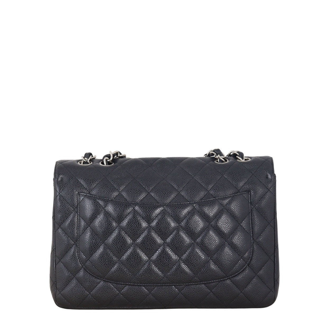 Chanel Classic Single Jumbo Caviar Handbag Quilted Black Crossbody Bag Jumbo 29042025