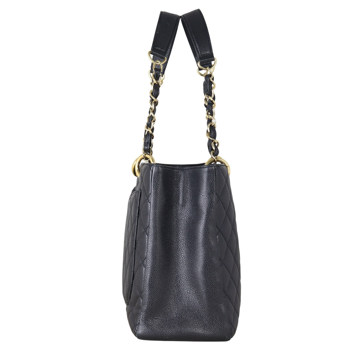 Chanel Grand Shopping Tote Quilted Black Shoulder Bag Tote 21082025