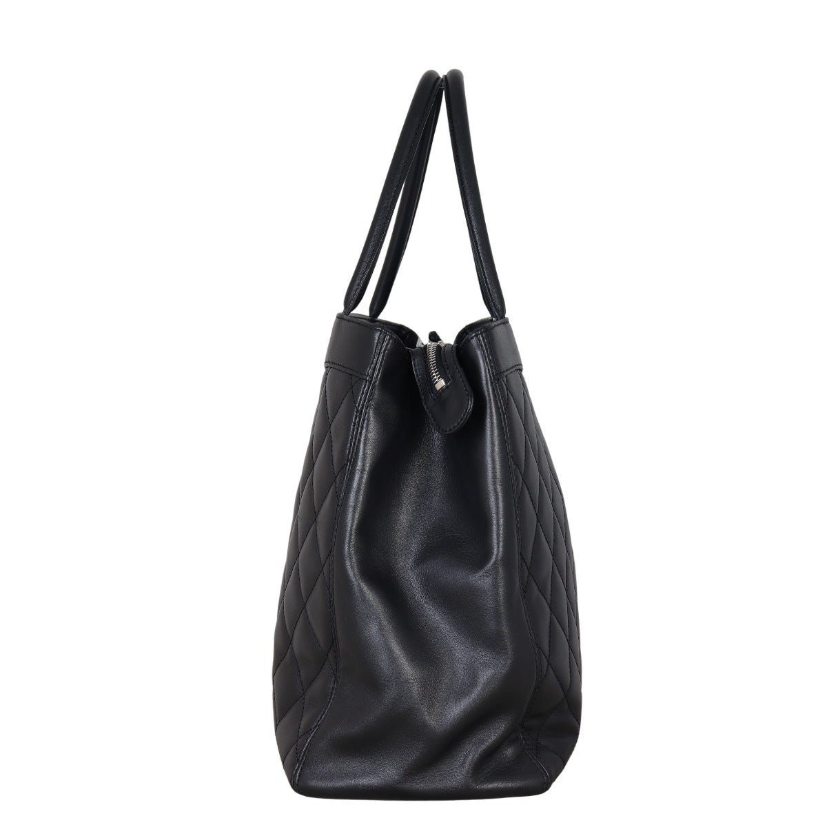 Chanel CC Shopping Tote Quilted Black Shoulder Bag