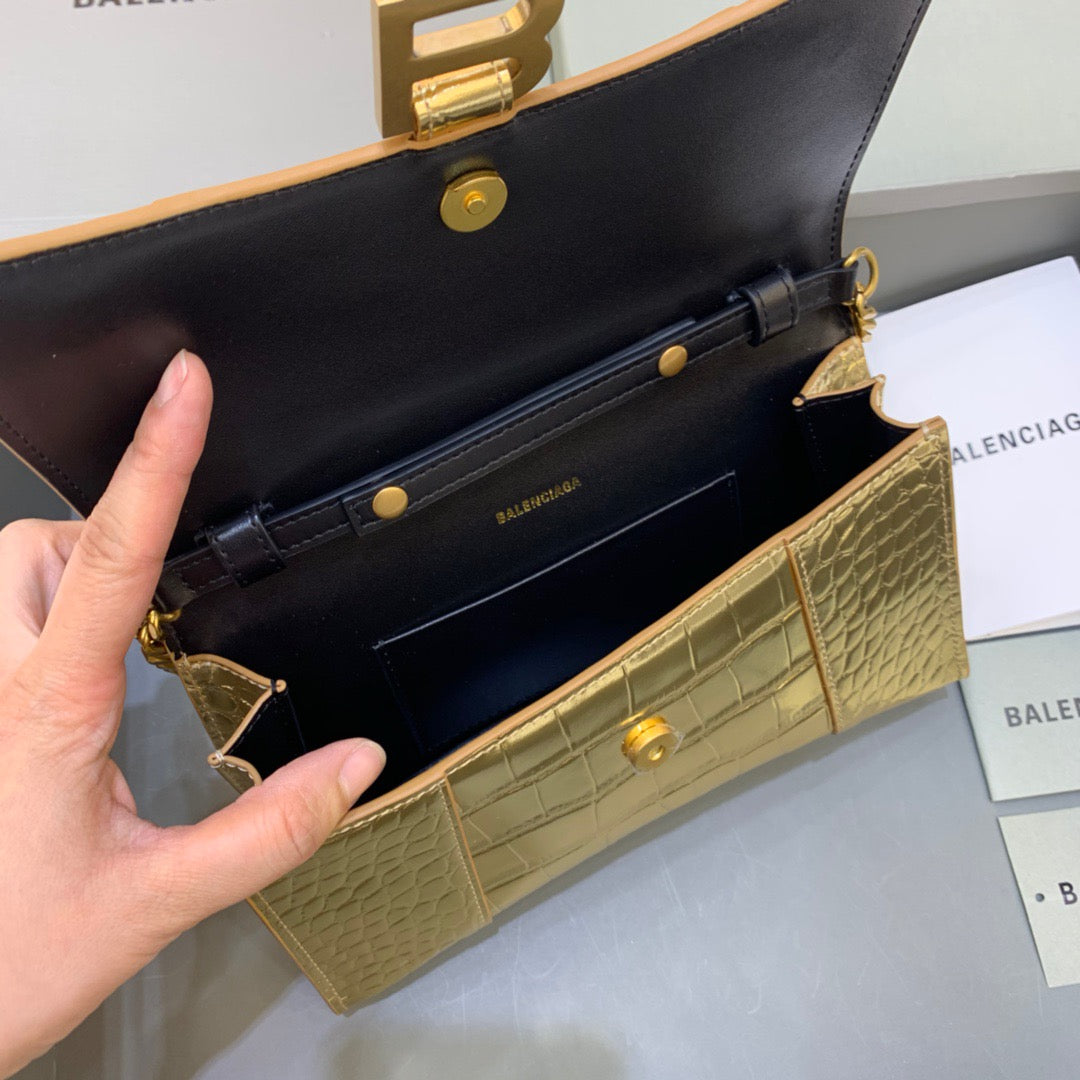 Top Quality Hourglass Wallet On In For Gold Chain Crossbody Bag