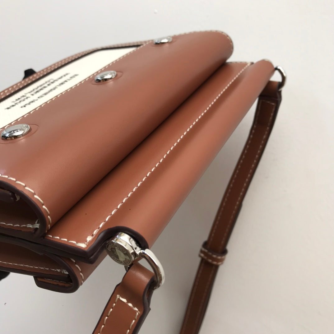Top Quality Horseferry Print Title Bag With Brown Mini Travel Bag