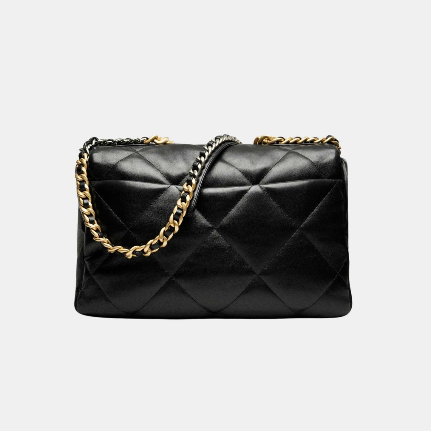 Chanel 19 Maxi Handbag Shiny Lambskin