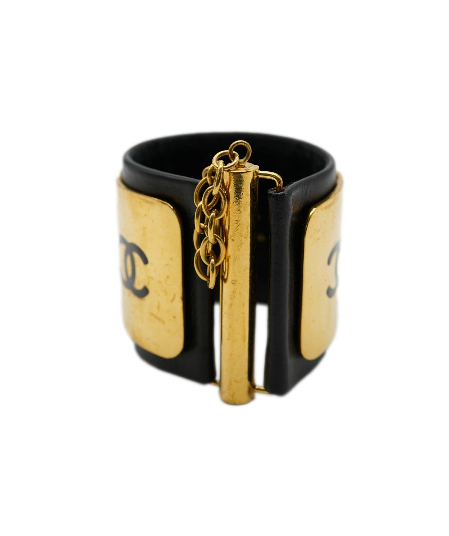 Chanel CC Wide Leather Cuff Bag
