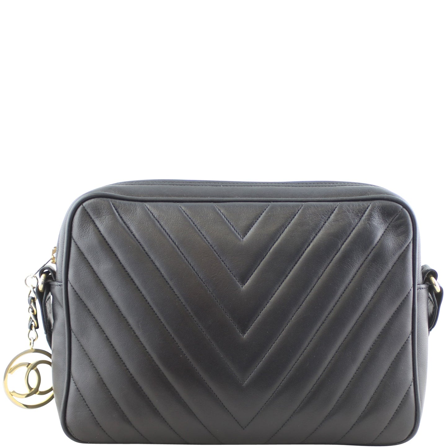 Chanel Chevron Camera Bag Handbag