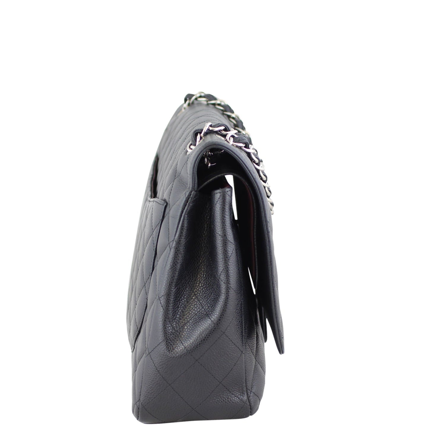 Chanel Classic Double Maxi 15 Series Handbag Black Flap