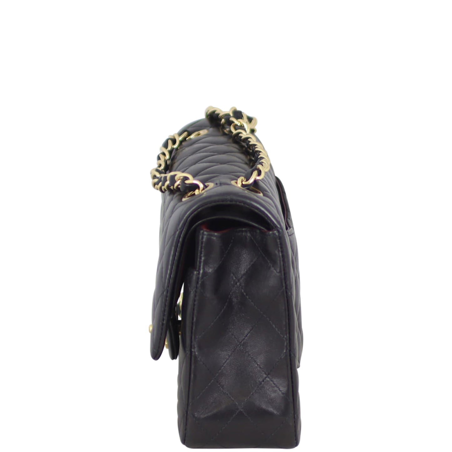 Chanel Classic Double Lambskin 19 Series Handbag Black Medium