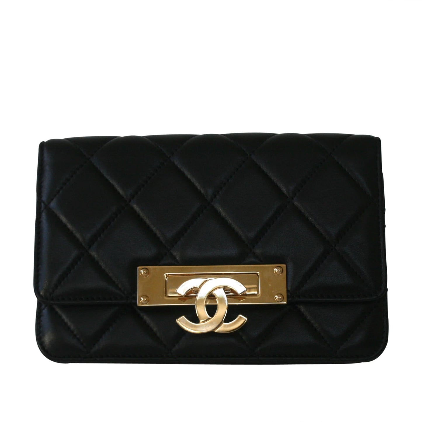 Chanel Class Double CC WOC Bag Gold Chain Handbag