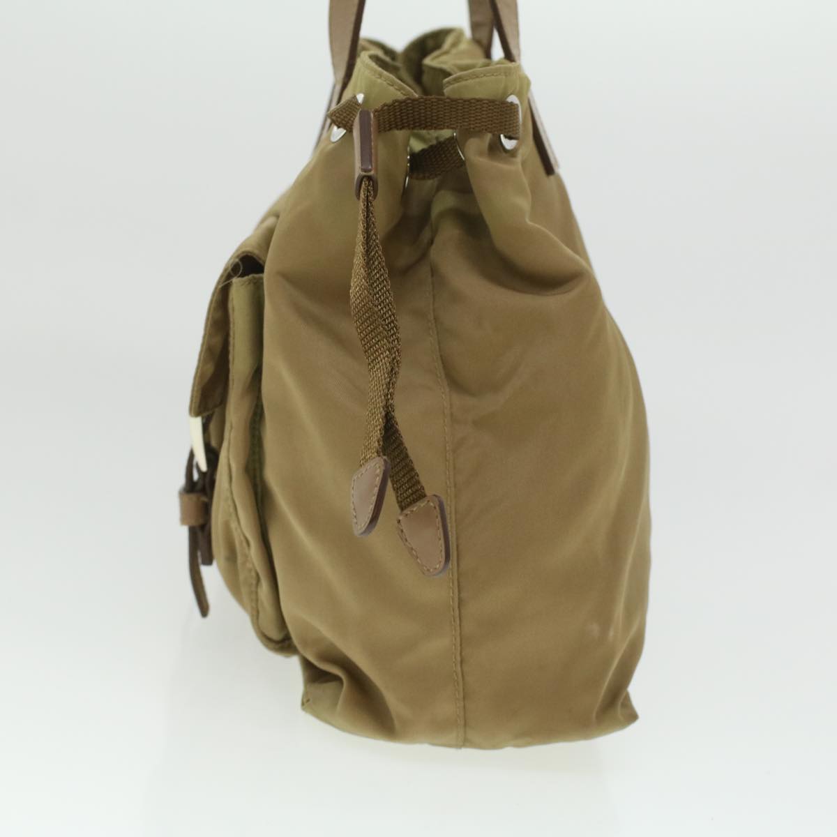 Prada Shoulder Bag Khaki Nylon Nylon Khaki Cl322