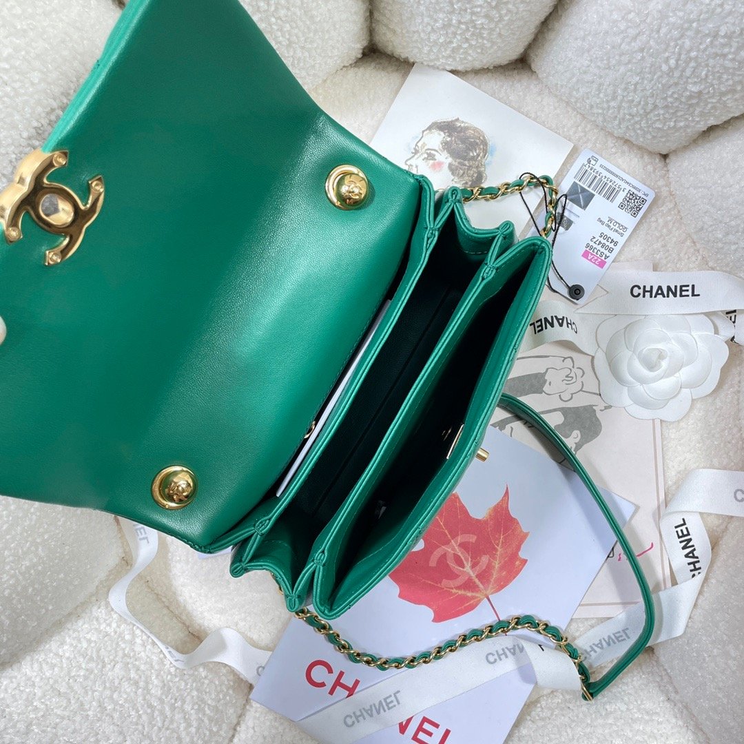 Chanel Top Qualityap Bag Hardware For Women Handbags Green Gold Shoulder Bag