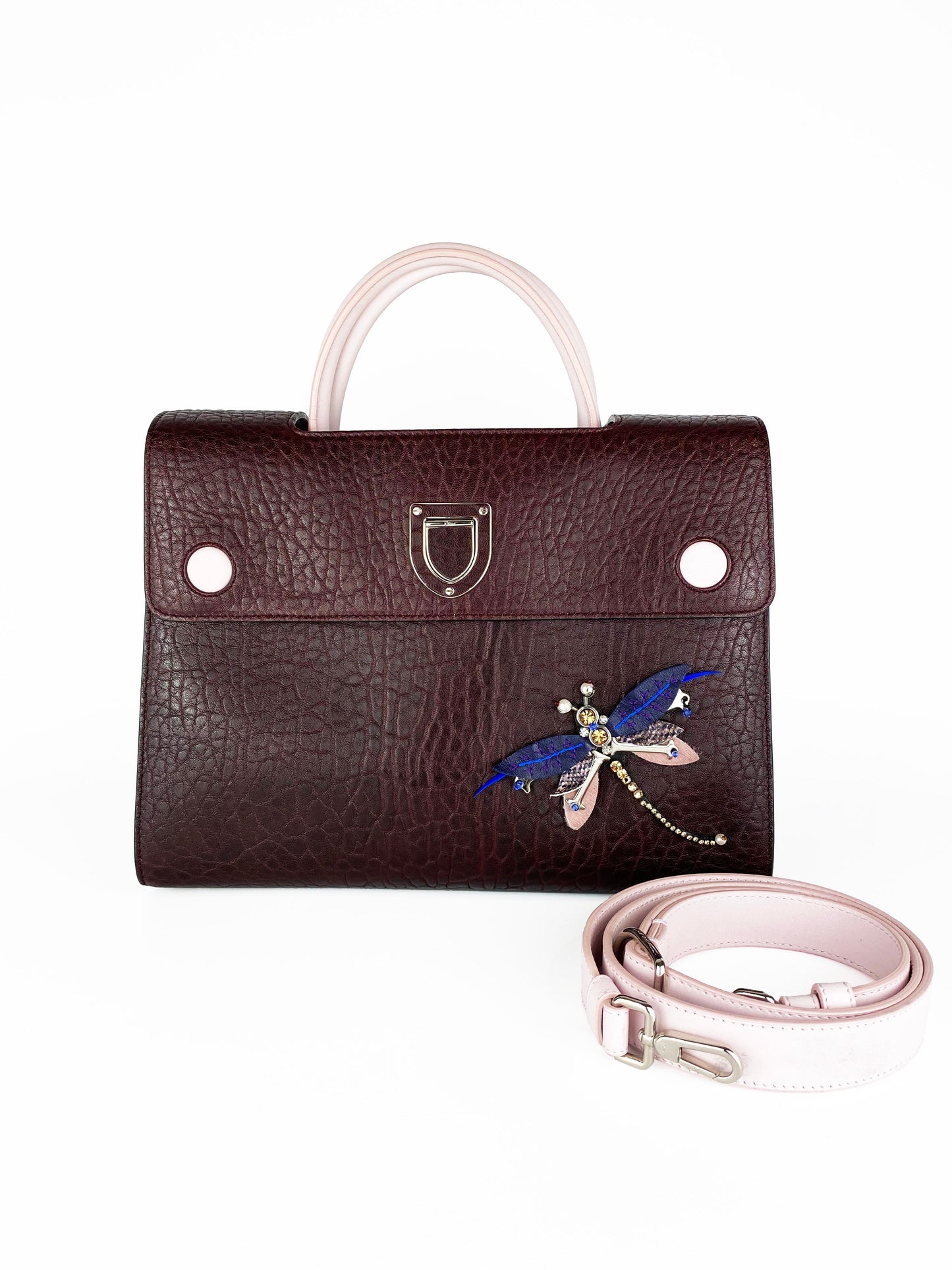 Dior Handbag Christian Burgundy ever Dragonfly Bag