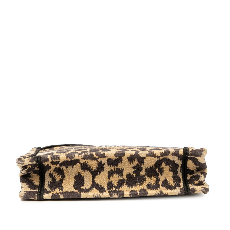 Dior Book Tote Leopard Handbag Canvas Mini Tote Bag
