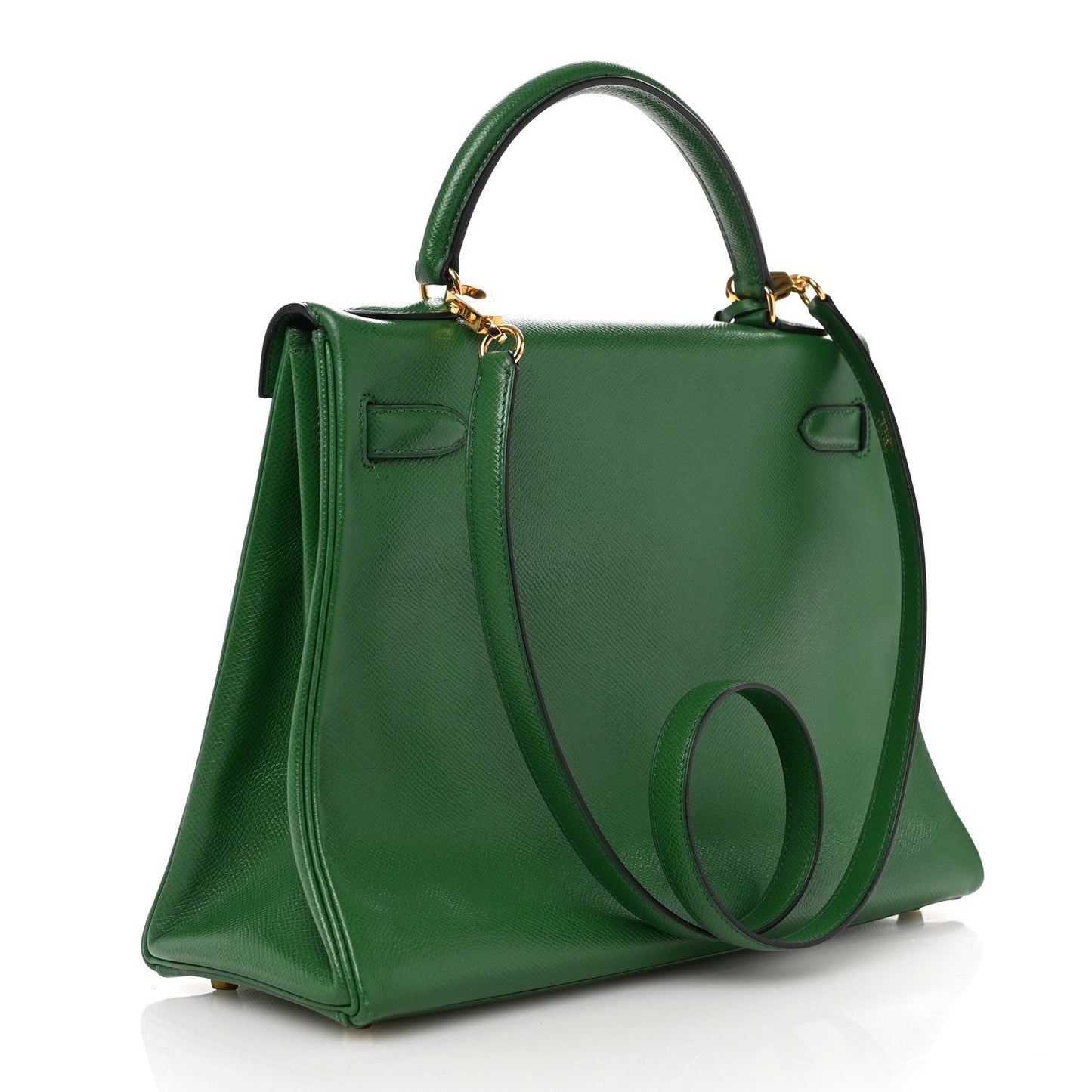 Hermes Courchevel Kelly Retourne Vert Bengale Handbag Travel Bag