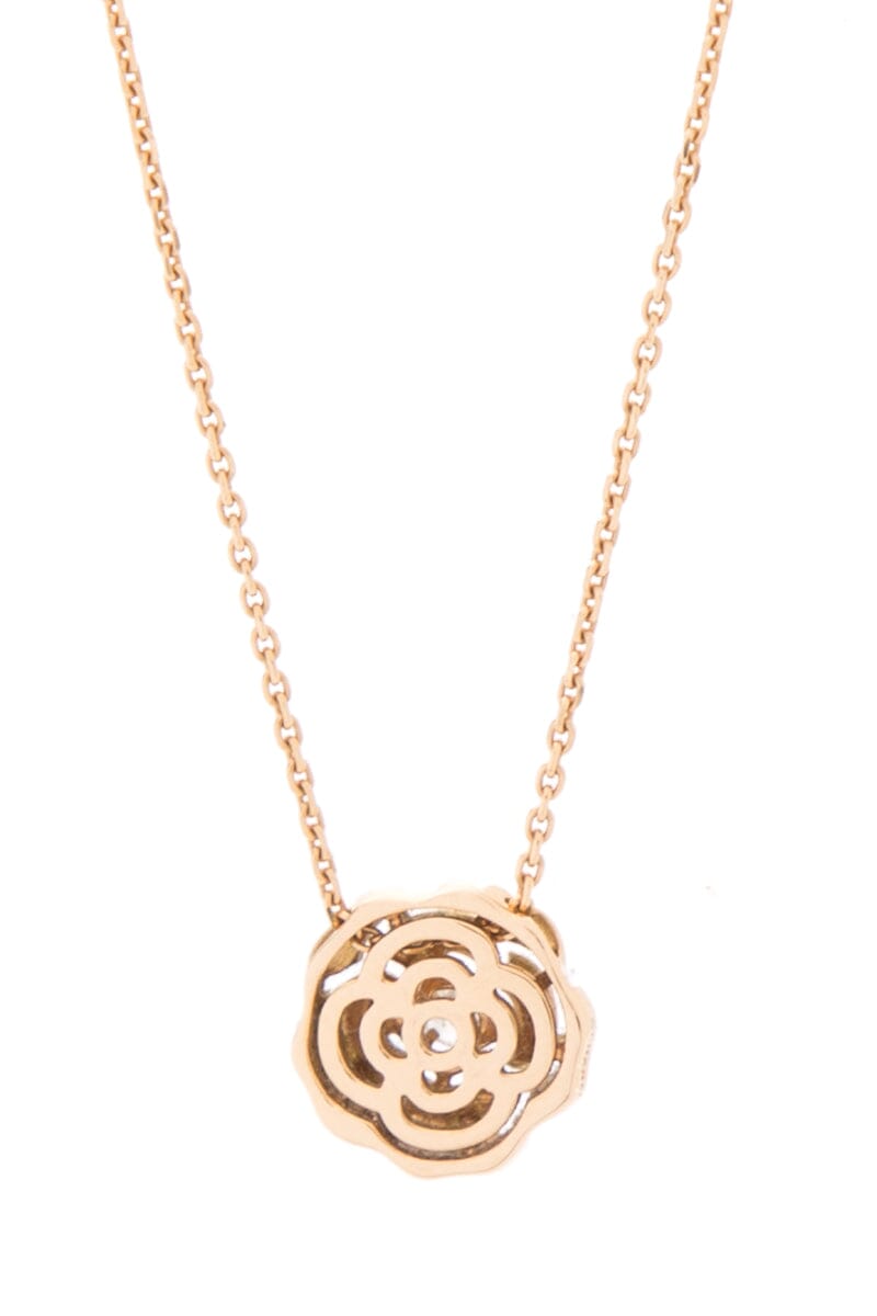 Chanel "2023" Cam Extrait De Camelia Gold Necklace