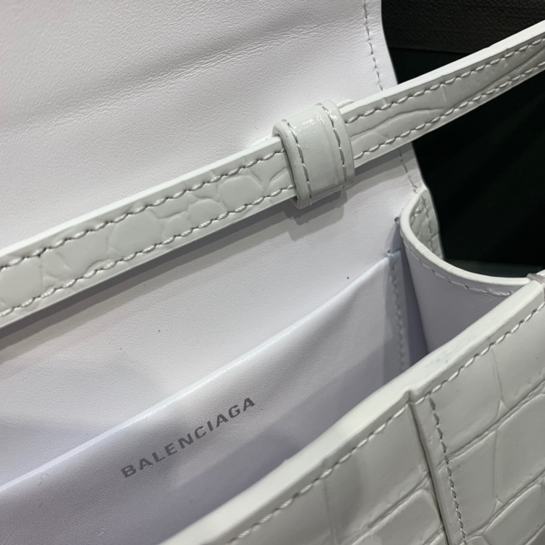 Top Quality Hourglass Handbag In For Women White Mini Travel Bag
