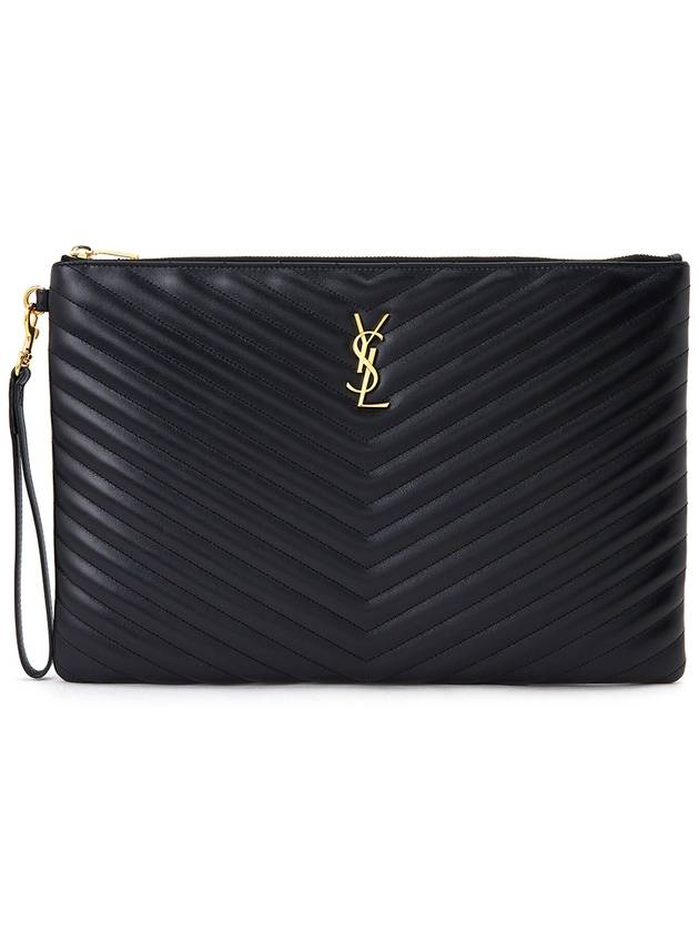 YSL Saint Laurent Saint Laurent Trending Document Holder Travel Bag Leather Matelasse