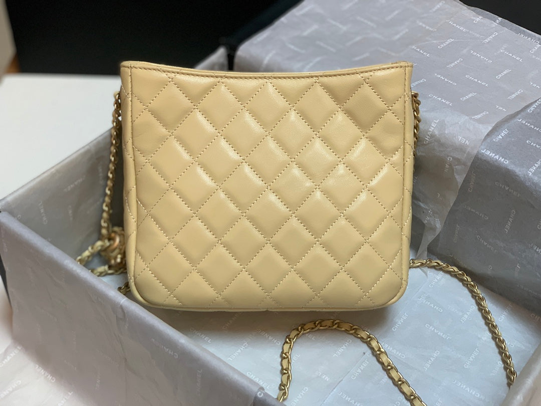 Chlhobo Handbag Bag For Women Beige Shoulder Bag