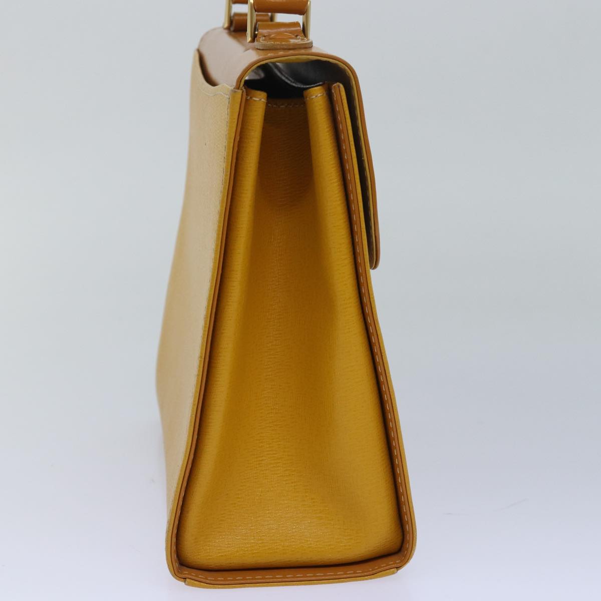 Burberry Luxury ss Hand Bag Auth Ep4711 Leather Yellow Travel Bag