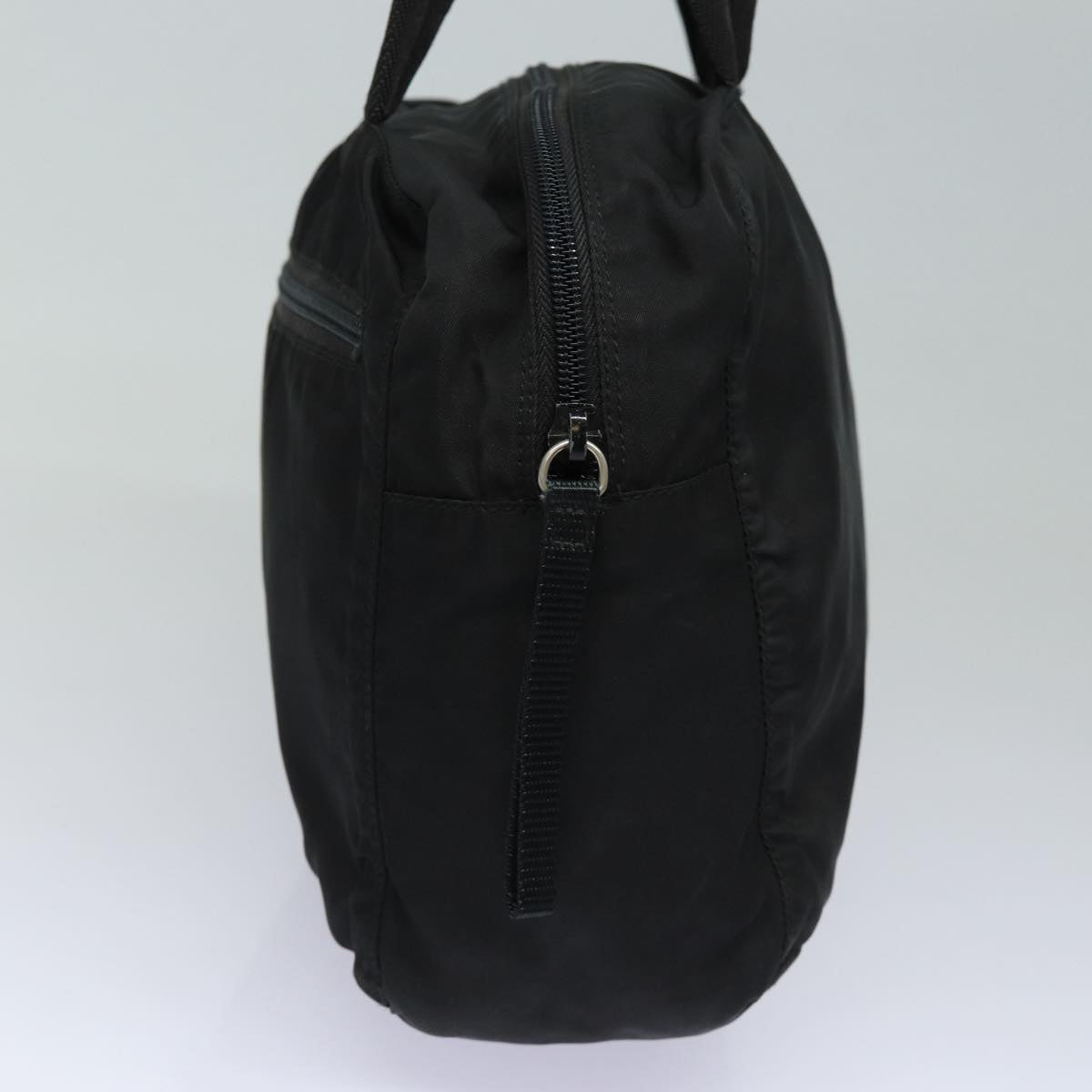 Prada Hand Bag Auth Nylon Black Travel Bag Black Auth Ep4889