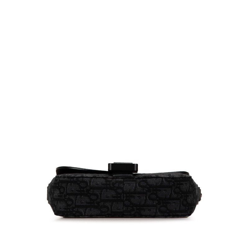 Dior Saddle Trotter Shoulder Bag Leather Canvas