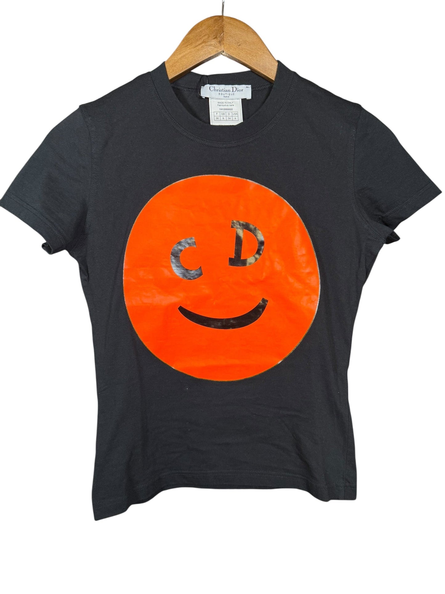 Dior Handbag Christian CD Smiley Short Sleeve