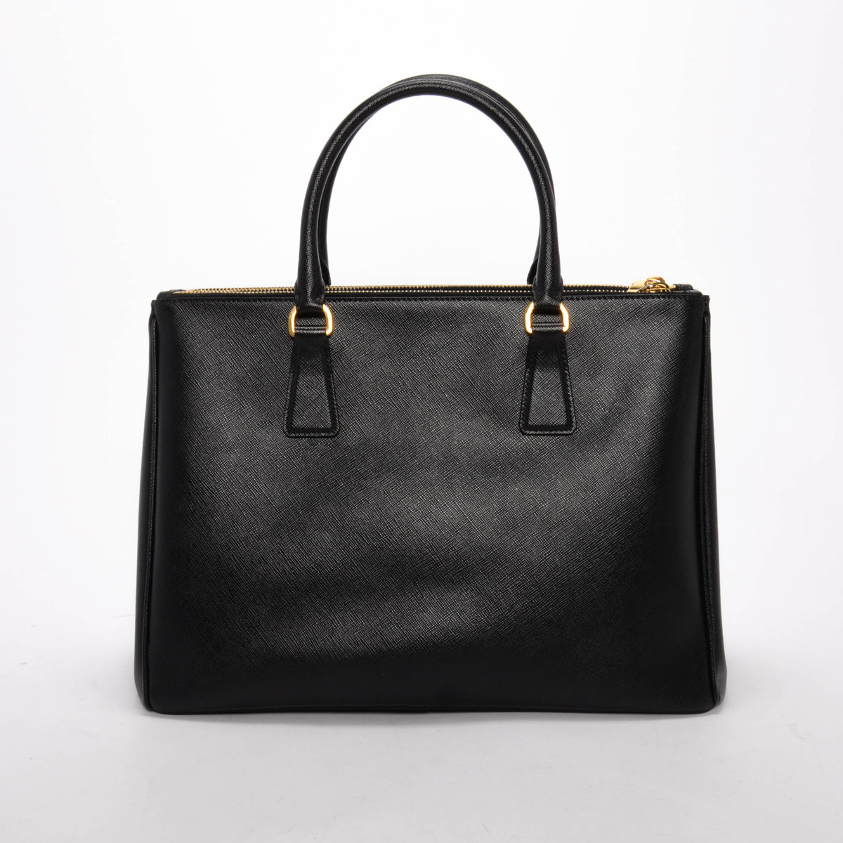Prada Galleria Tote Saffiano Black Large Tote Bag